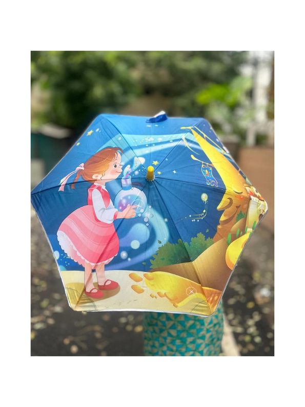 Nightprint Moon and Star Kids Umbrella – 50cm Lightweight & Durable Rain Protection for Children NOV9690.