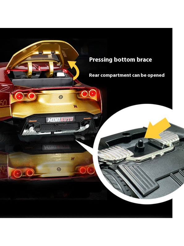 Iron Man Edition - Nissan GTR-50 Sports Car Metal Diecast Car - Scale 1:24 - Toyloft