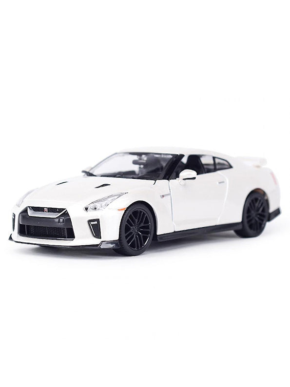 Nissan GTR R35 Metal Model Diecast Car - White Scale 1:32 (T-M-15) - Toyloft
