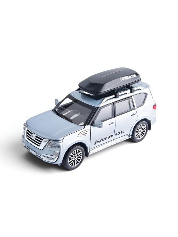 Nissan Patrol Diecast Model Car 1:32 Scale Alloy Metal Toy Car with Opening Doors for Collectors TV5652