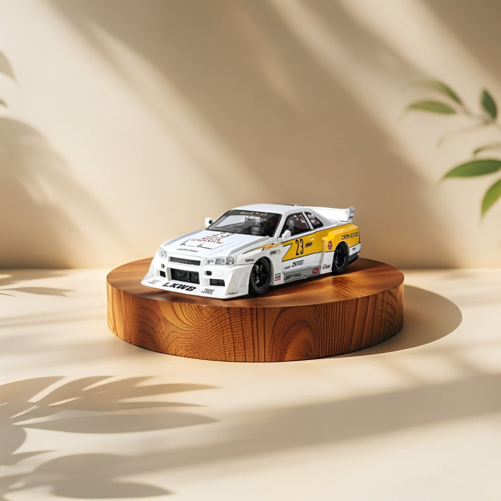 Nissan Skyline GTR R34 LBWK – Premium Alloy Sports Car Model – Racing Car – Desk Decoration for Kids & Car Enthusiasts – NX14789.