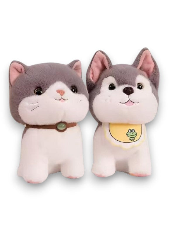 GREY - MeowHug Plush Kitten – 10 Inch Soft & Cuddly Stuffed Cat Toy for Kids & Cat Lovers - MS14456