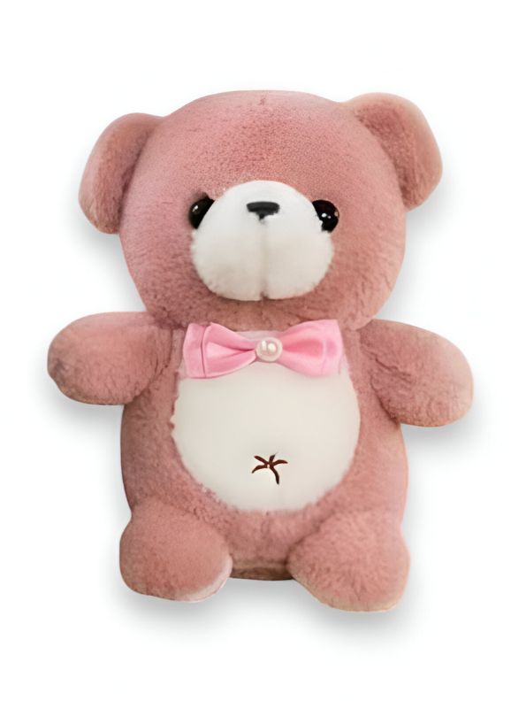 BROWN- FluffBear Plush Teddy – 10 Inch Ultra-Soft & Fluffy Stuffed Bear Pillow | Ultimate Comfort and Cuddles for kids - MS14458