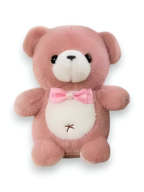 BROWN- FluffBear Plush Teddy – 10 Inch Ultra-Soft & Fluffy Stuffed Bear Pillow | Ultimate Comfort and Cuddles for kids - MS14458