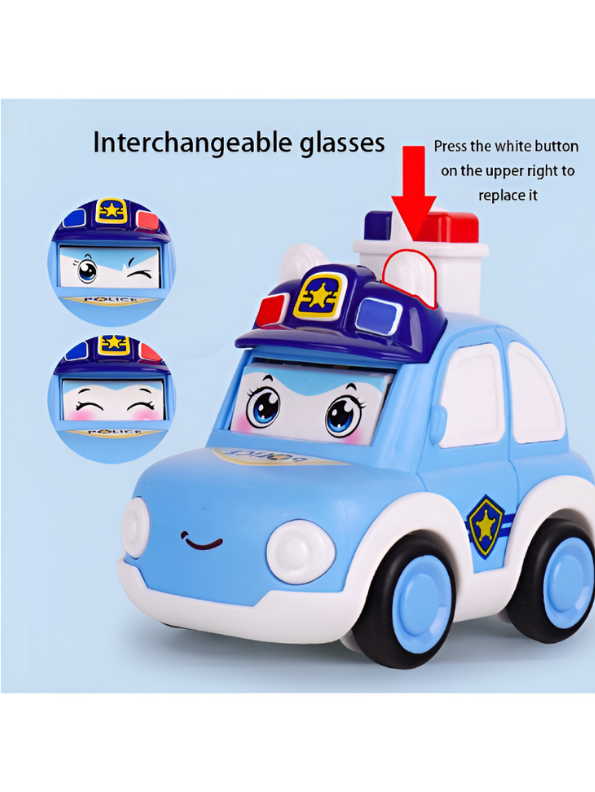 Pack of 2 Press and Go Cartoon Toy Cars MD596.