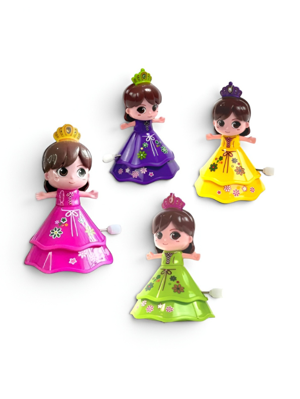 Pack of 4 Dancing Princess Wind-Up Toys LMI13018.