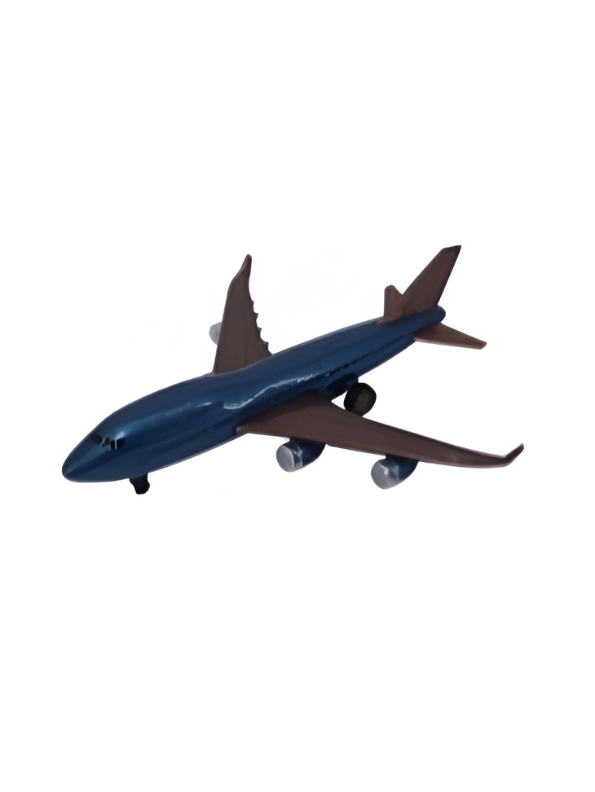 Pack of 4 Mini Airplane Toys – Pull-Back Commercial Jet Toy Set LMI15321.