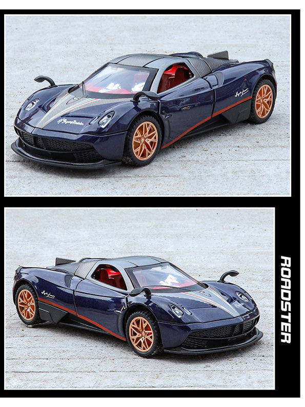 Pagani Model 1:32 Scale Diecast Car - Blue Metal Collectible | TV-N-24 - Toyloft