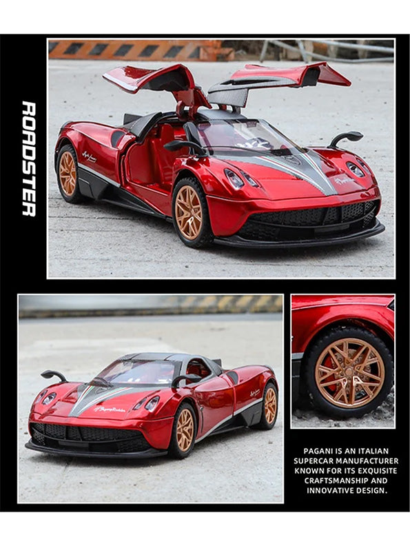 Pagani Model 1:32 Scale Diecast Car - Red Metal Collectible | TV-N-24 - Toyloft