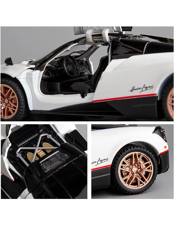 Pagani Model 1:32 Scale Diecast Car - White Metal Collectible | TV-N-24 - Toyloft