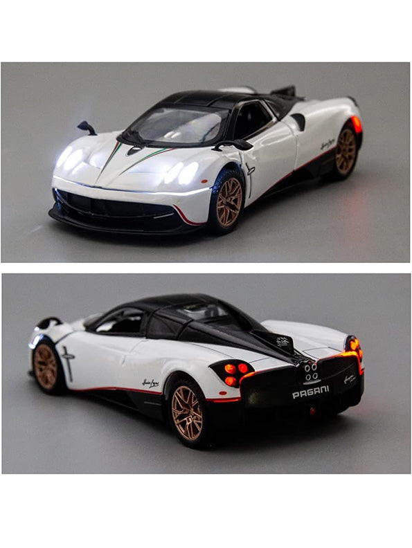 Pagani Model 1:32 Scale Diecast Car - White Metal Collectible | TV-N-24 - Toyloft