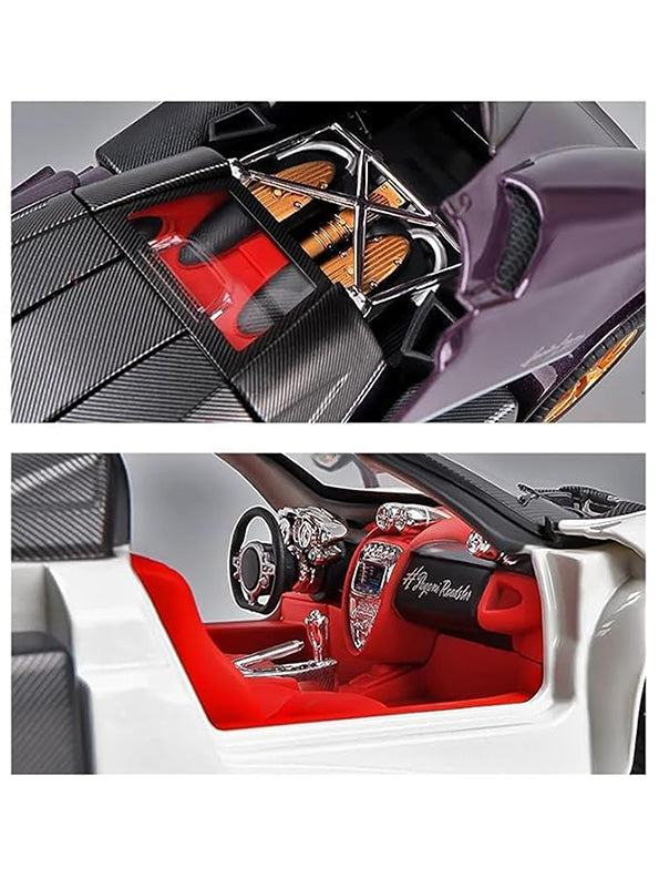 Pagani Model 1:32 Scale Diecast Car - Purple Metal Collectible | TV-N-24 - Toyloft