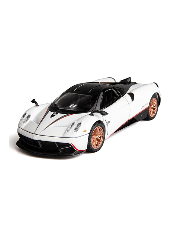 Pagani Model 1:32 Scale Diecast Car - White Metal Collectible | TV-N-24 - Toyloft