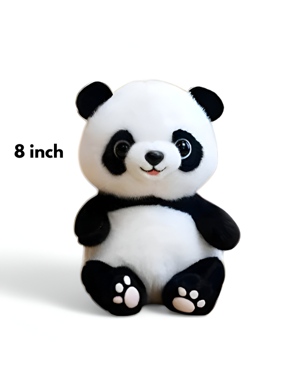 Panda Plushie - 8 inch Super Soft & Squishy Stuffed Toy for All Ages LMI11101.
