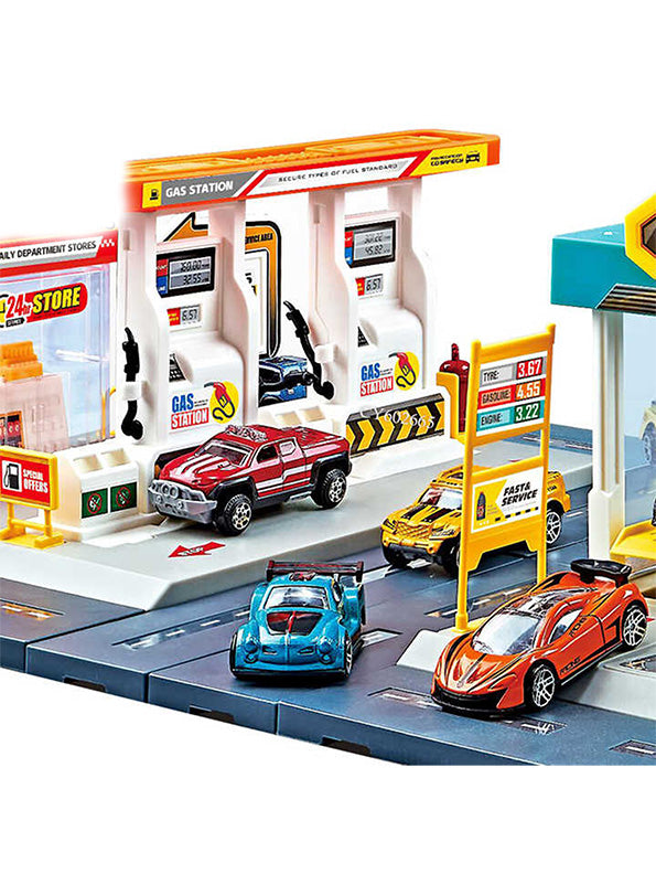 Parking Lot Race Track Toy For Kids - Multi-Level Racing Fun | NX-O-24 - Toyloft