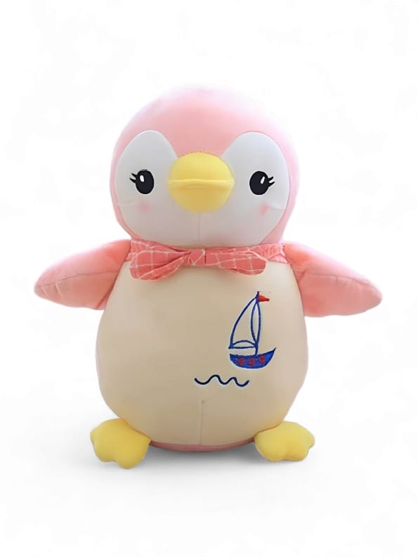 Penguin Soft Toy For Kids - Pink (MS-M-3) - Toyloft