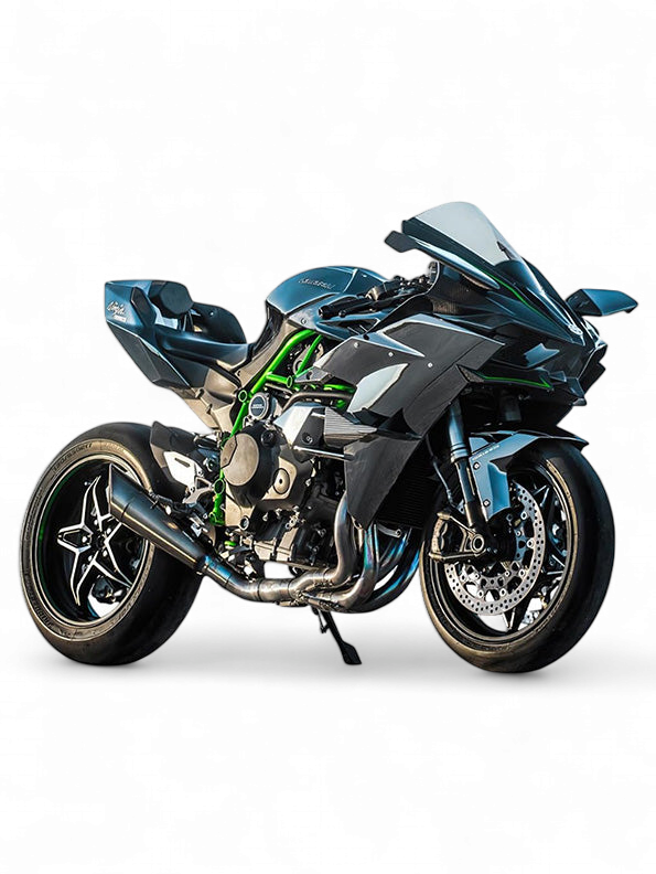 Kawasaki Ninja H2R Diecast Bike - Green Scale 1:9 - Toyloft