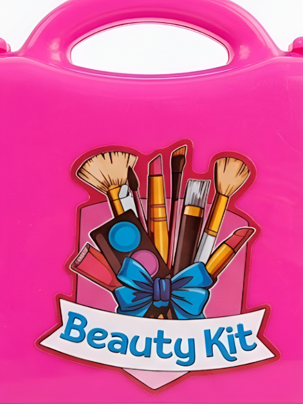 Pink Beauty Kit Toy Suitcase – Pretend Play Makeup & Hair Styling Set LMI7680.