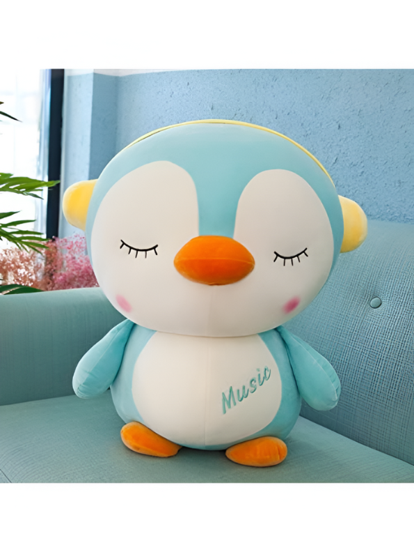 Blue Penguin Plush Toy with Crown – 7-Inch Cute Stuffed Animal Gift for Kids LMI12005.