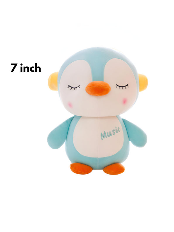 Blue Penguin Plush Toy with Crown – 7-Inch Cute Stuffed Animal Gift for Kids LMI12005.
