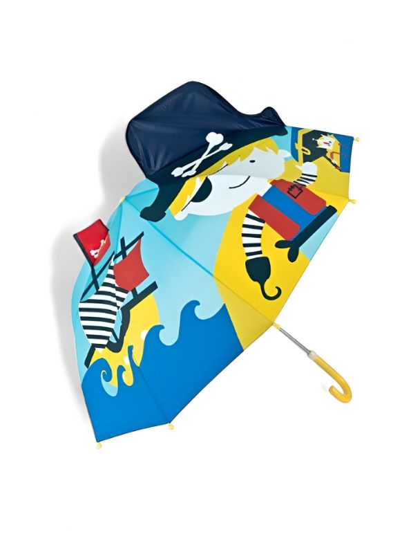 Pirarella – Pirate Umbrella for Kids | Fun & Colorful Rain Protection with Pirate Design NOV6221.