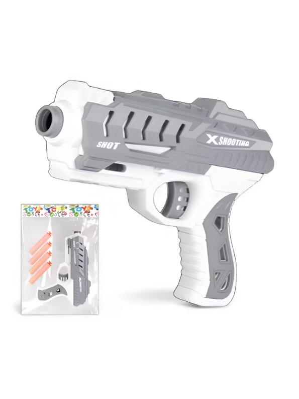 Pistol Shooting Soft Bullets – Safe Soft Bullet Toy Gun for Kids | Foam Dart Pistol with Easy Trigger Action LMI15184.