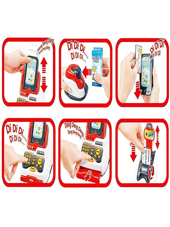 Big Size Kids Cash Register Pretend Play Set - 18 Pcs (MS-M-13) | Educational Toy - Toyloft