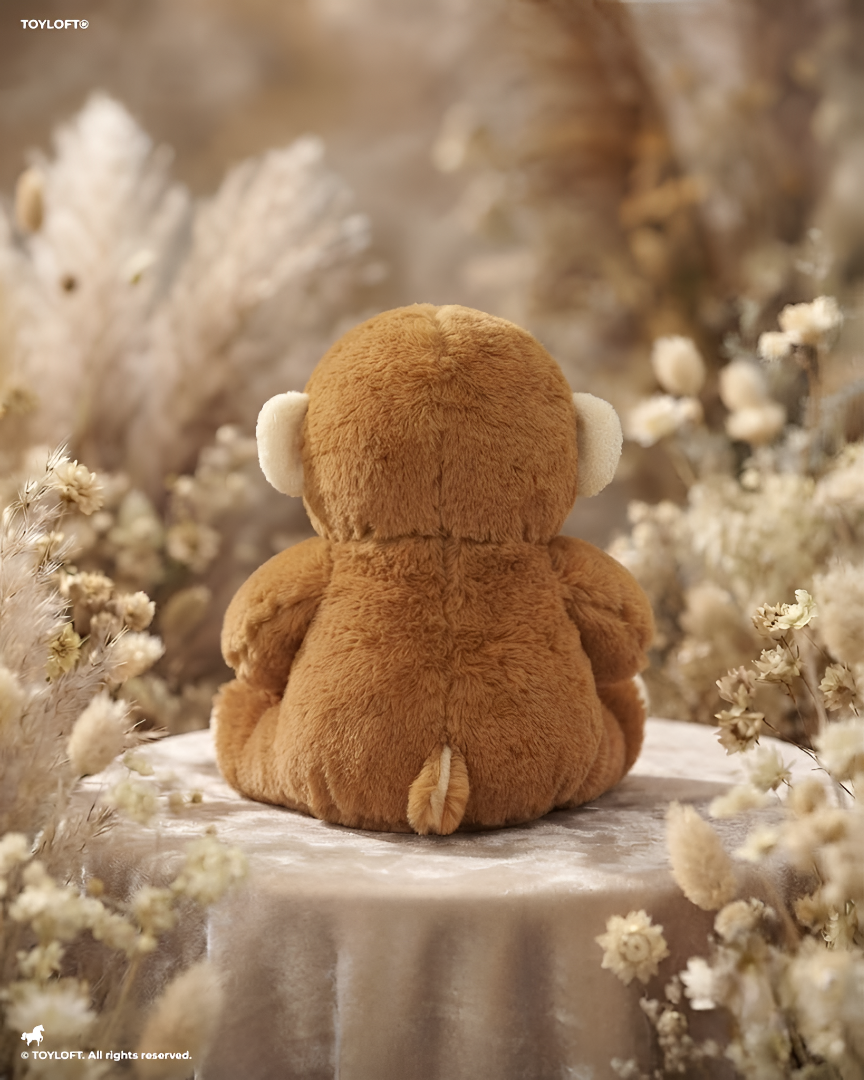 Plush Brown Monkey Soft Toy with Bow Tie 10-Inch – Premium Stuffed Animal Gift for Kids ST16765