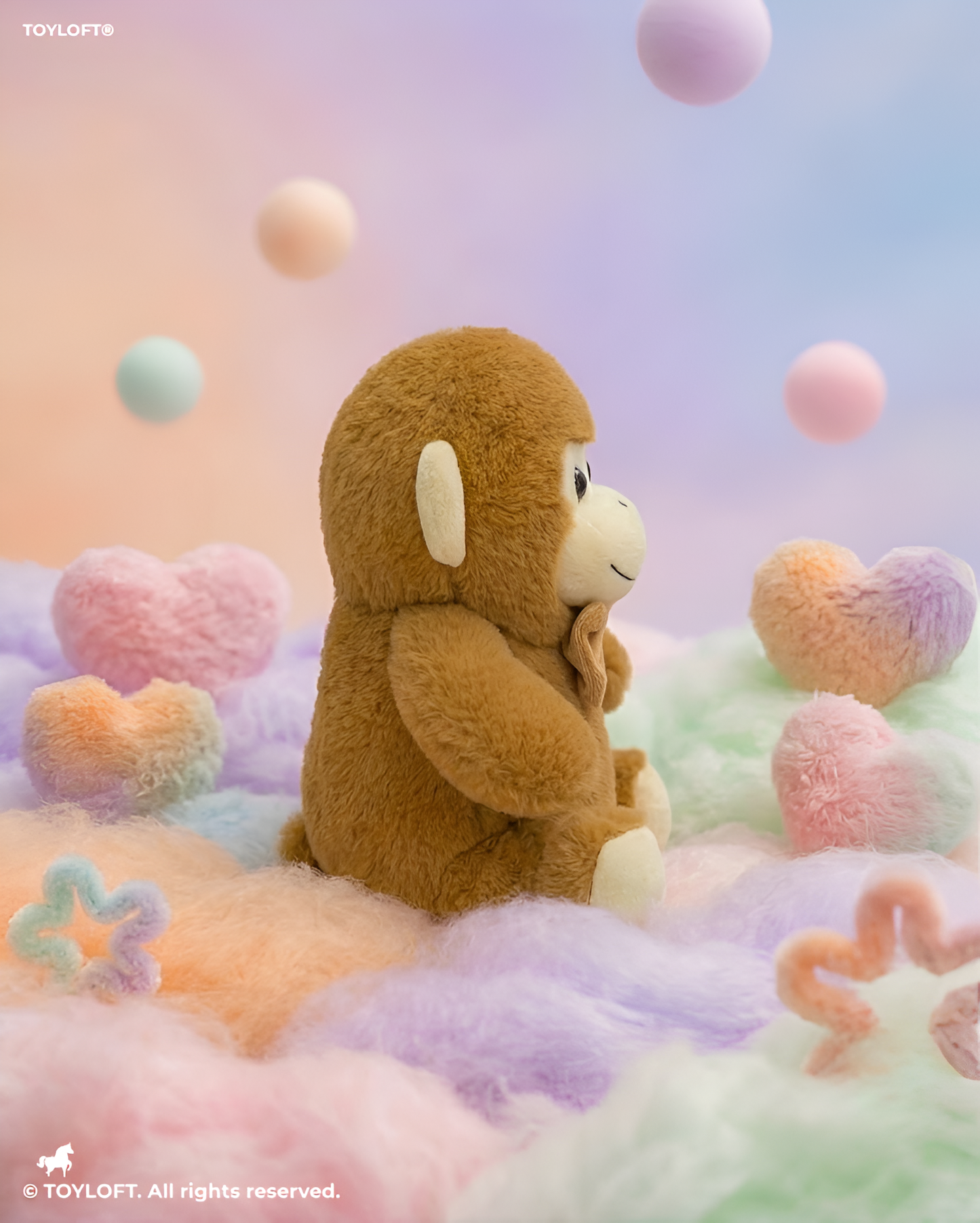 Plush Brown Monkey Soft Toy with Bow Tie 10-Inch – Premium Stuffed Animal Gift for Kids ST16765