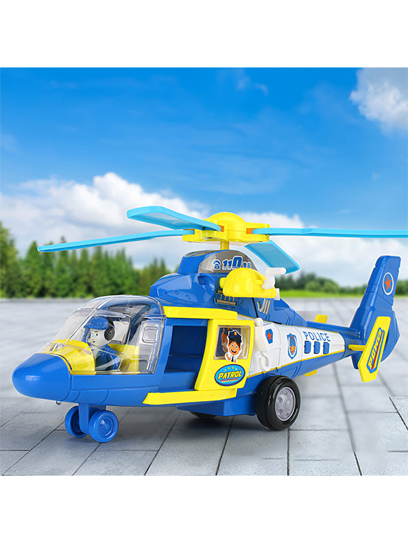 Police Helicopter Toy For Kids - Blue (MS-S-24) - Toyloft