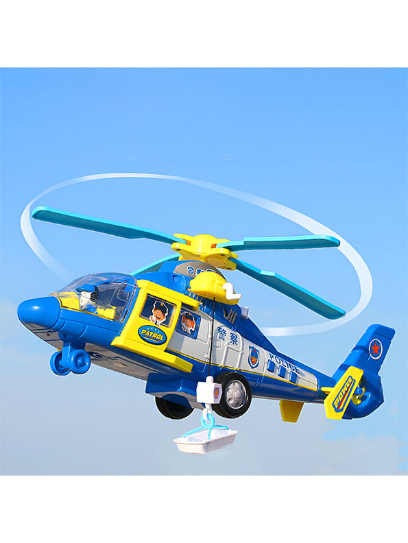 Police Helicopter Toy For Kids - Blue (MS-S-24) - Toyloft