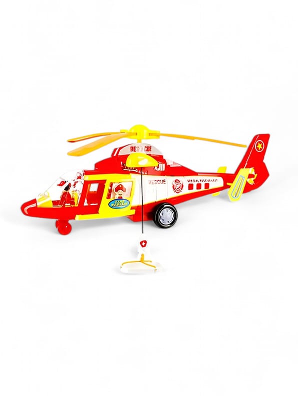 Police Helicopter Toy For Kids - Red (MS-S-24) - Toyloft