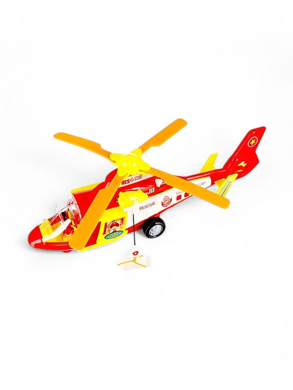 Police Helicopter Toy For Kids - Red (MS-S-24) - Toyloft