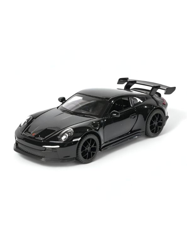 Black - Porsche 911 GT3 Alloy Car Model – Supercar Toy with Pull Back Action for Kids & Collectors Scale 1:32.