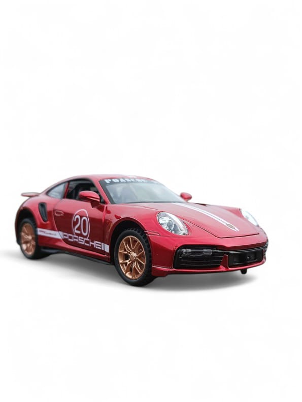 Porsche 911 Turbo S Model Metal Diecast Car Scale 1:32 - Red (NX-N-24)