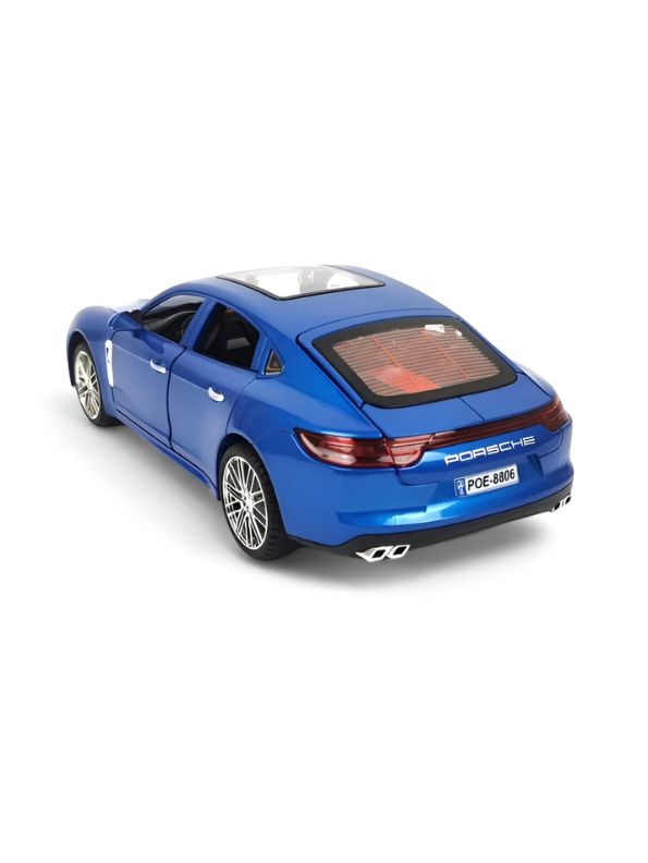 Blue - Porsche Panamera – Diecast Alloy Sports Car | Miniature Toy with Openable Doors for Kids & Collectors - Scale 1:18 - LMI15142