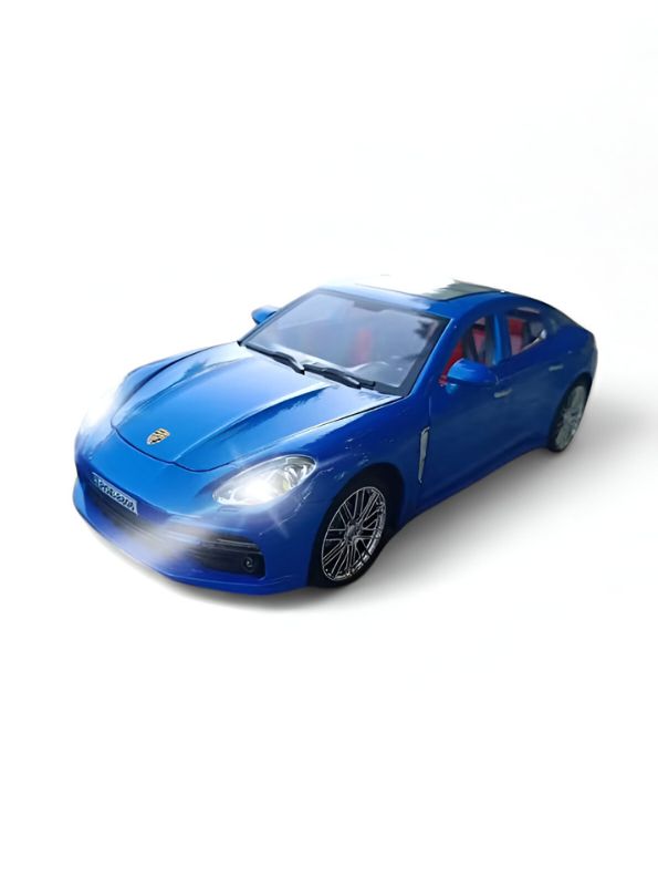 Blue - Porsche Panamera – Diecast Alloy Sports Car | Miniature Toy with Openable Doors for Kids & Collectors - Scale 1:18 - LMI15142