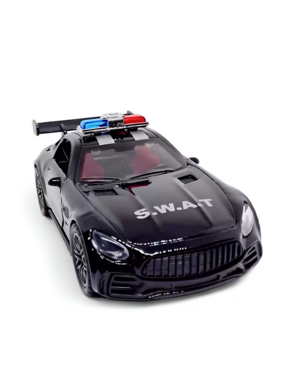 Porsche Police Diecast Car Toy – Opening Doors, Realistic Design, Durable Metal Model for Kids Scale 1:36 LMI15316.