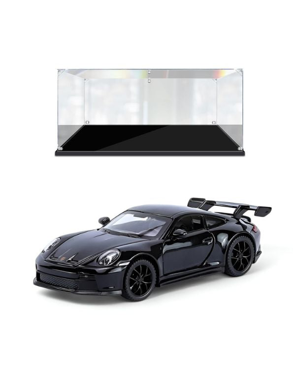 Black - Porsche 911 GT3 Alloy Car Model – Supercar Toy with Pull Back Action for Kids & Collectors Scale 1:32.