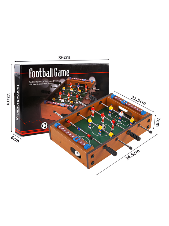 Portable Mini Foosball Table Football Game for Kids - 34.5cm Desktop Sports Toy TV6618
