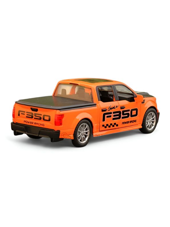 Orange - Power Racing Truck Toy – F350 Truck Model with Opening Doors | High-Detail Collectible Toy for Kids & Enthusiasts Scale 1:22 TZ-OS1412.