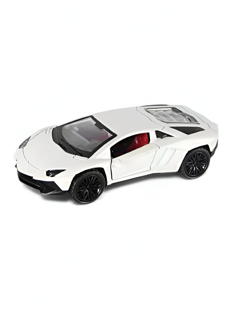 Lamborghini Aventador White - Die-Cast Sports Car Model Toy (1:32 Scale) - Collector's Edition Supercar Replica LMI13755