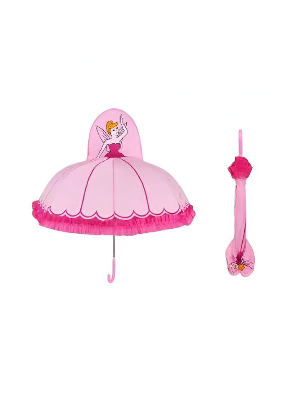 Princess Umbrella for Kids – Magical Design with Princess Doll on Top | Cute, Lightweight & Waterproof Rain Cover NOV6219.