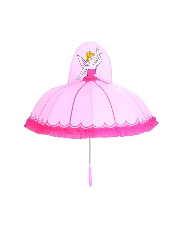 Princess Umbrella for Kids – Magical Design with Princess Doll on Top | Cute, Lightweight & Waterproof Rain Cover NOV6219.