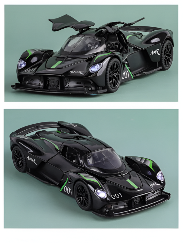 Black - Aston Martin Valkyrie AMR Pro Diecast Car - 1:32 Scale Collector Model TV5693