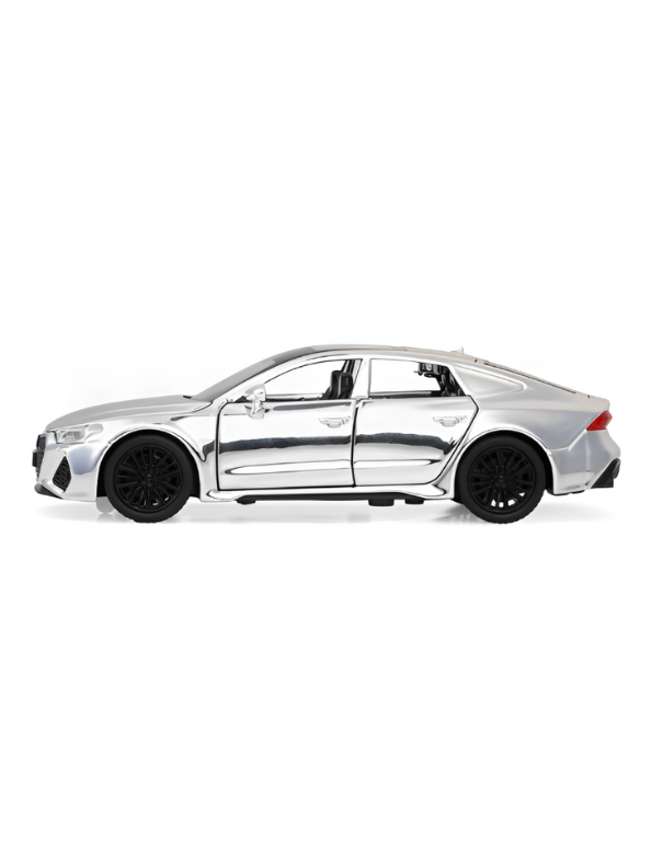 AUDI RS7 Alloy Model Car 1:32 Scale - Diecast Collectible with Silver Chrome Finish TV5430