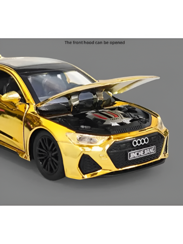AUDI RS7 Alloy Model Car 1:32 Scale - Diecast Collectible with Luxury Gold Chrome Finish TV5430