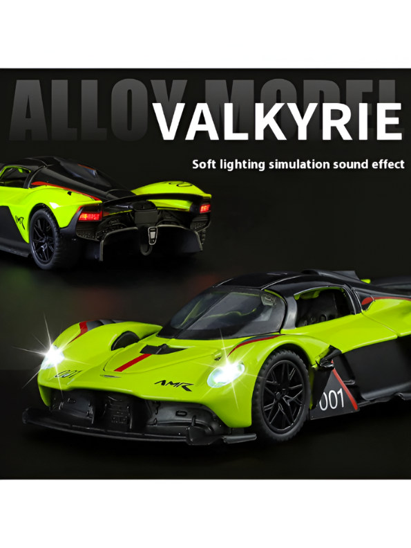 Green - Aston Martin Valkyrie AMR Pro Diecast Car - 1:32 Scale Collector Model TV5693