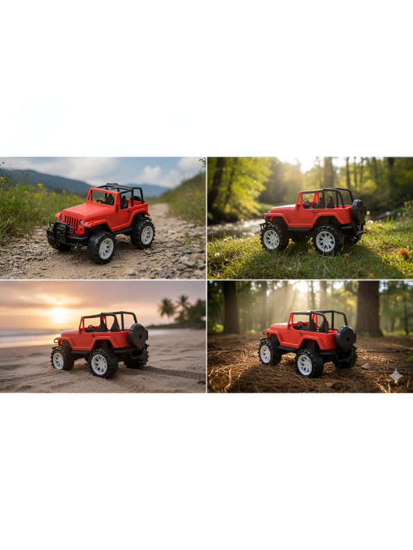 Red Toy Jeep Wrangler - Off-Road Adventure Vehicle for Kids