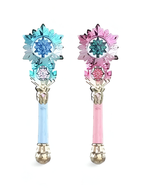 Magical Blue & Crystal Flower Wand - Fantasy Cosplay Prop NX15691